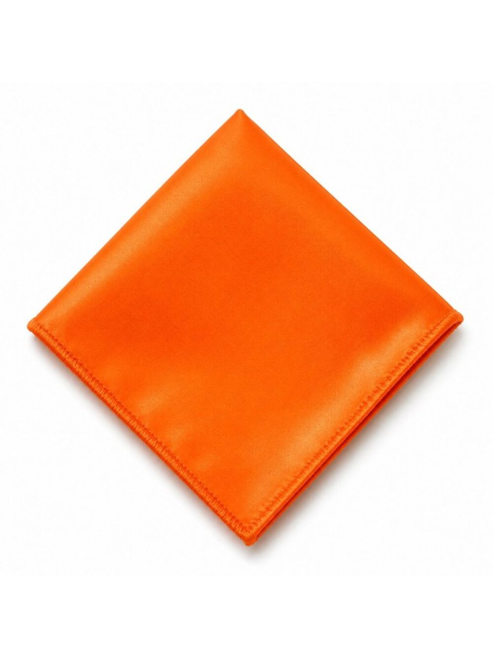 Orange Satin Pocket Square 9x9 Mens Wedding Suit Formal Handkerchief